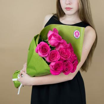 Букет из розовых роз Эквадор 11 шт (40 см)