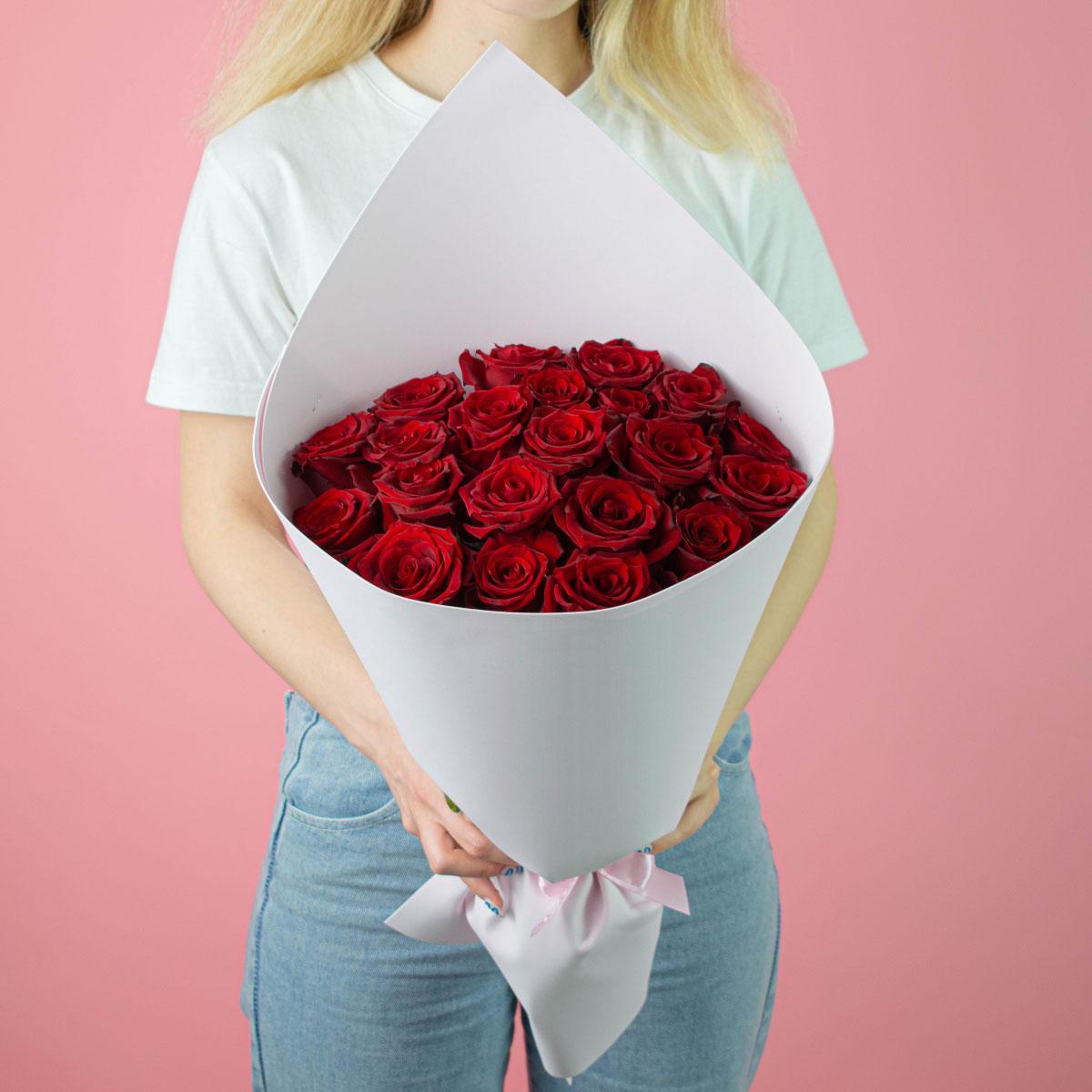 Розы 40 см Красные из Эквадора