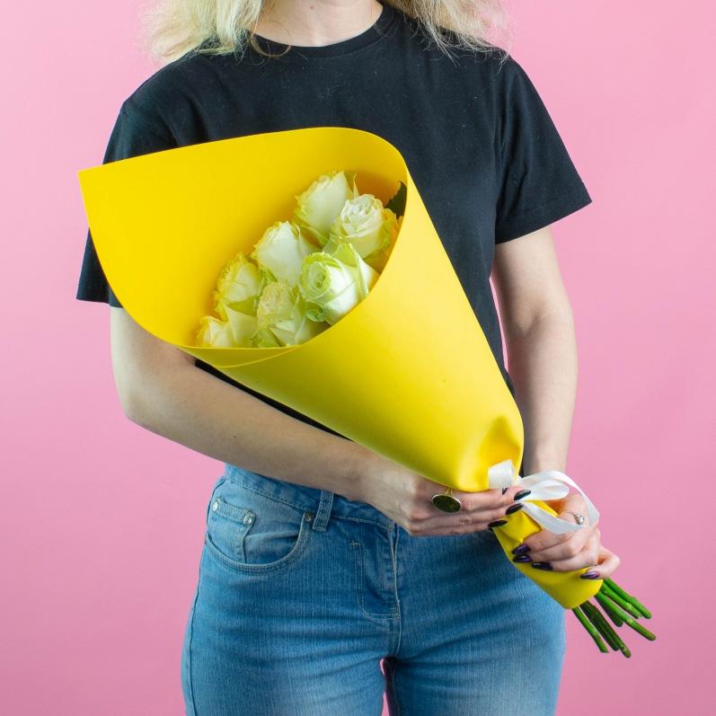 Розы 60 см белые Эквадорские