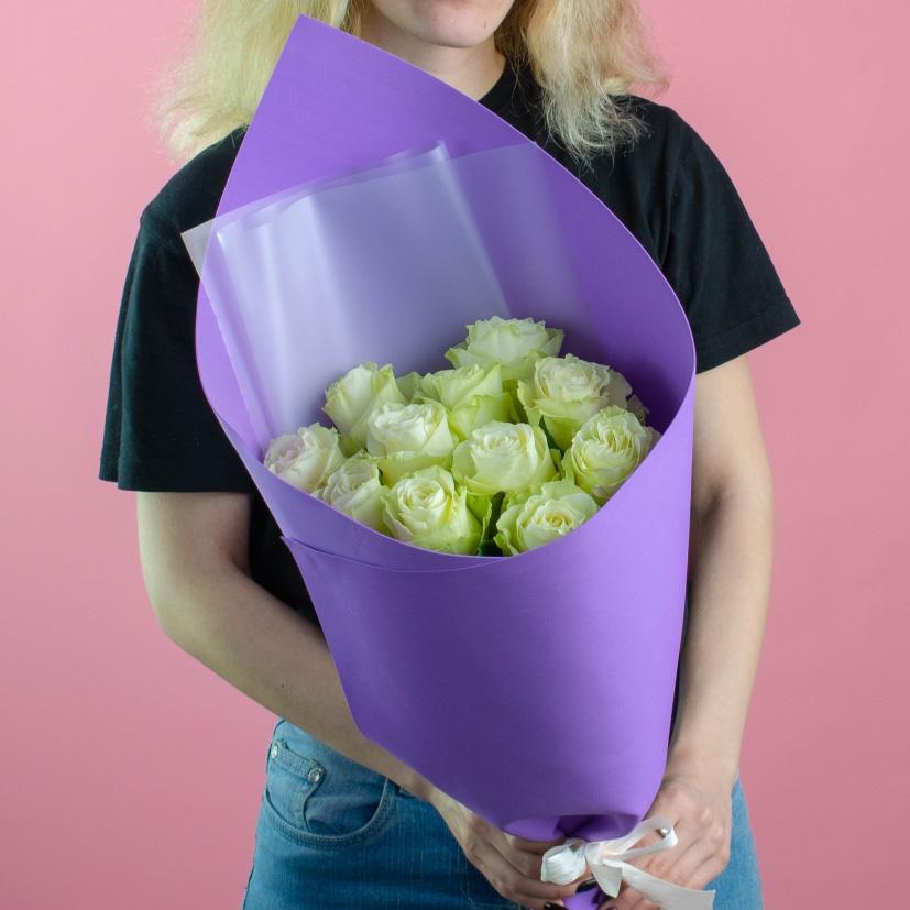 Розы 60 см белые Эквадорские