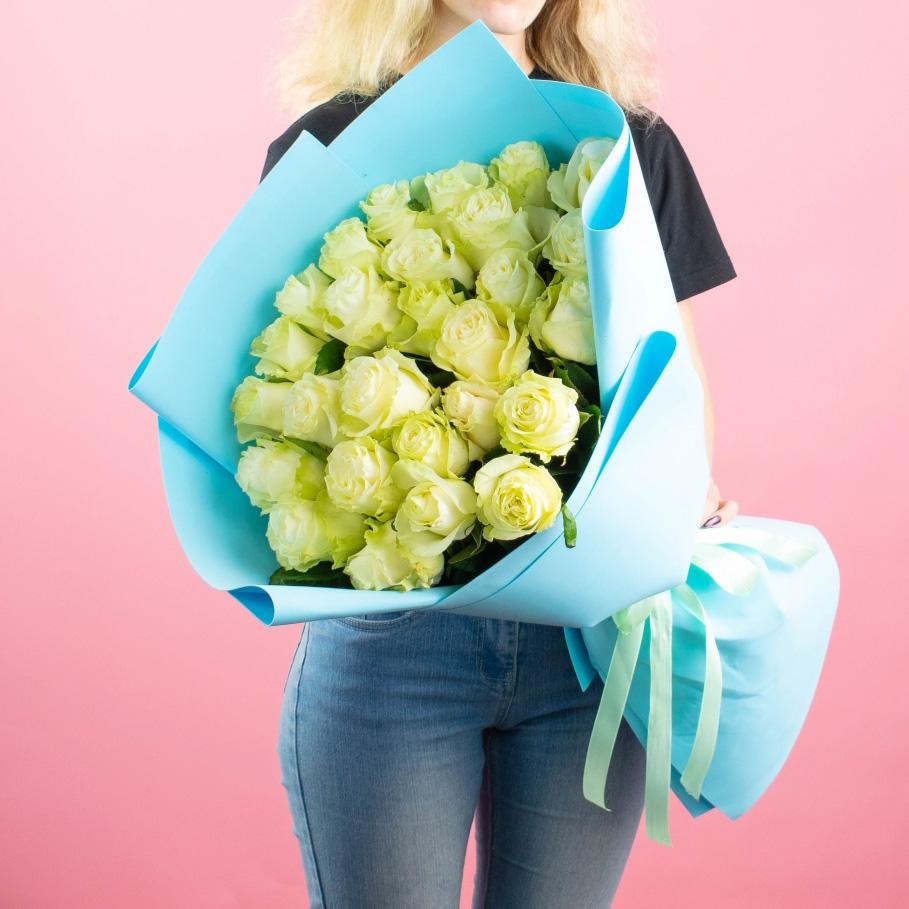 Розы 60 см белые Эквадорские