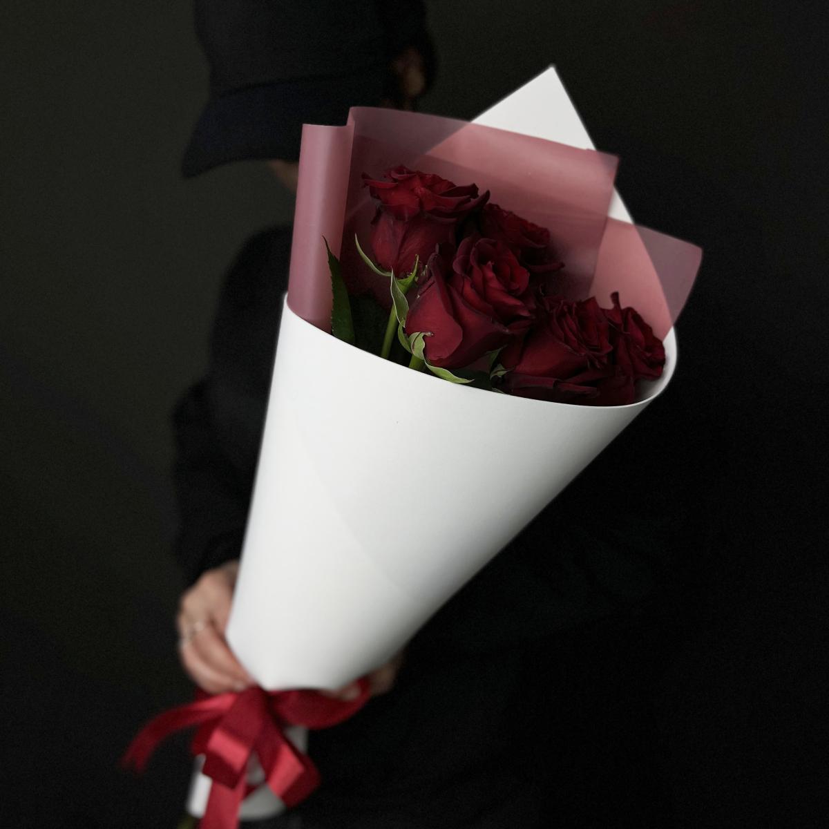 Розы 50 см красные Эквадорские