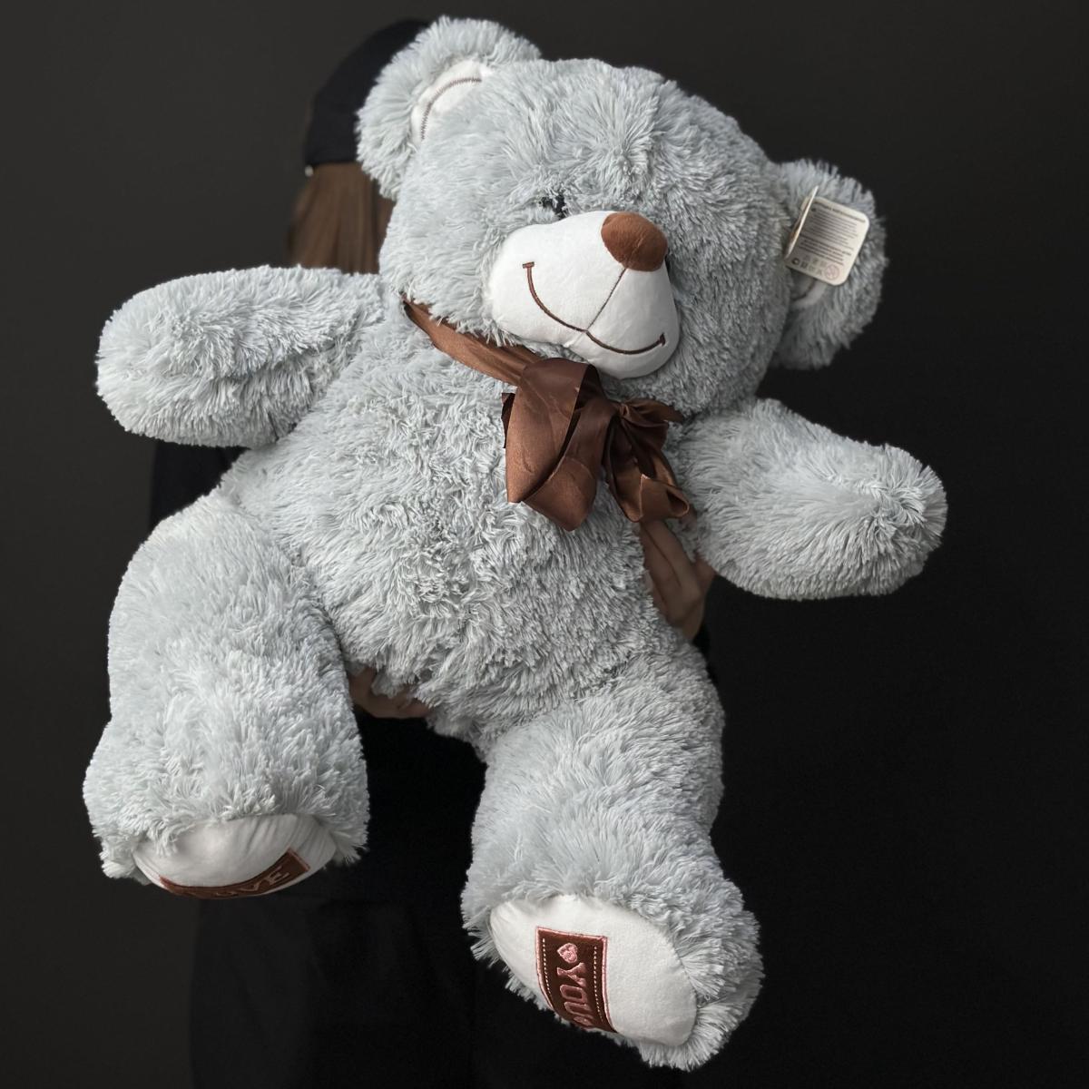 Мягкая игрушка Мишка 70 см серый